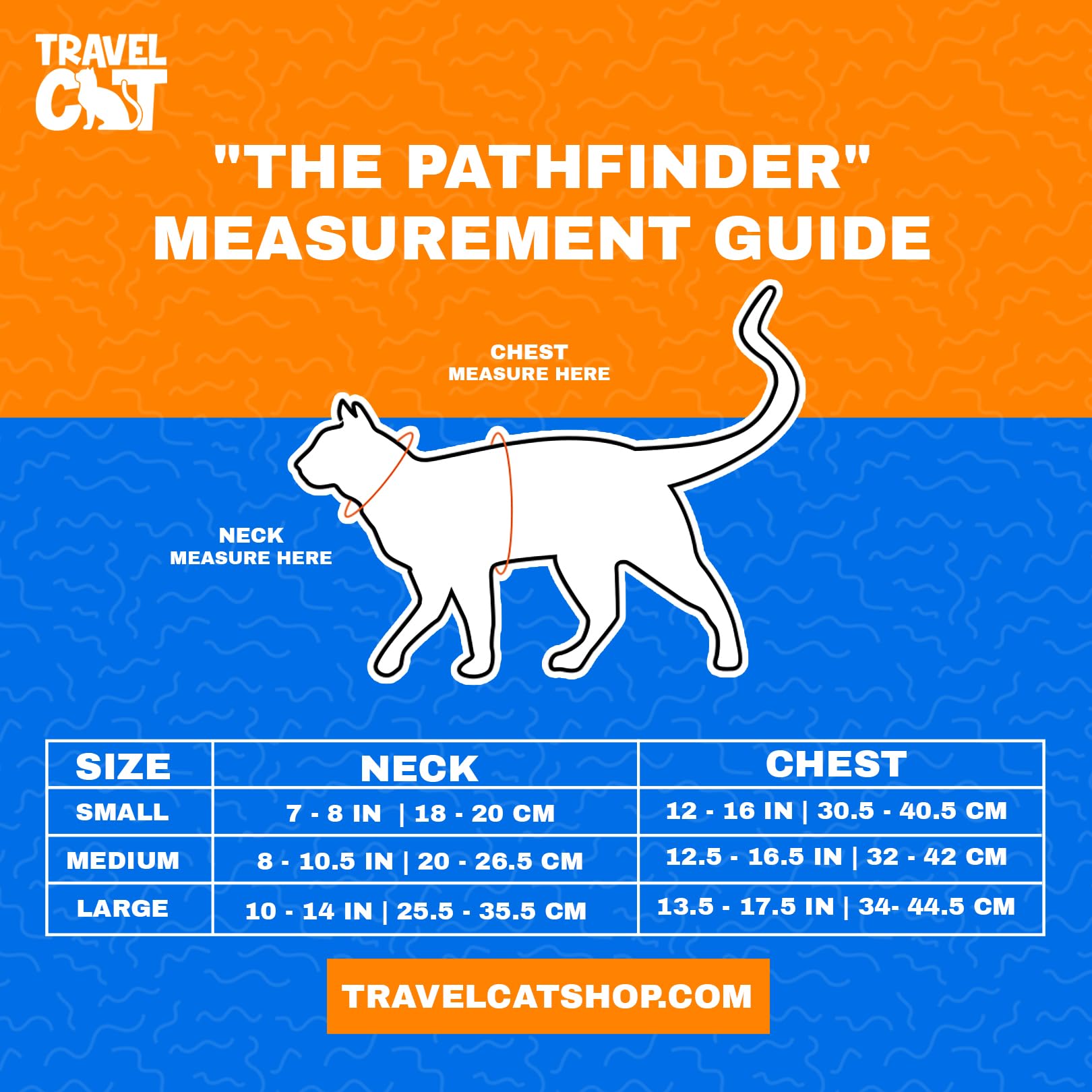 TRAVEL CAT The Pathfinder - Pettorina per gatti con tasca per localizzatore GPS, alimentata da Tractive, a prova di fuga, per gatti piccoli e grandi, gattini (arancione, L)
