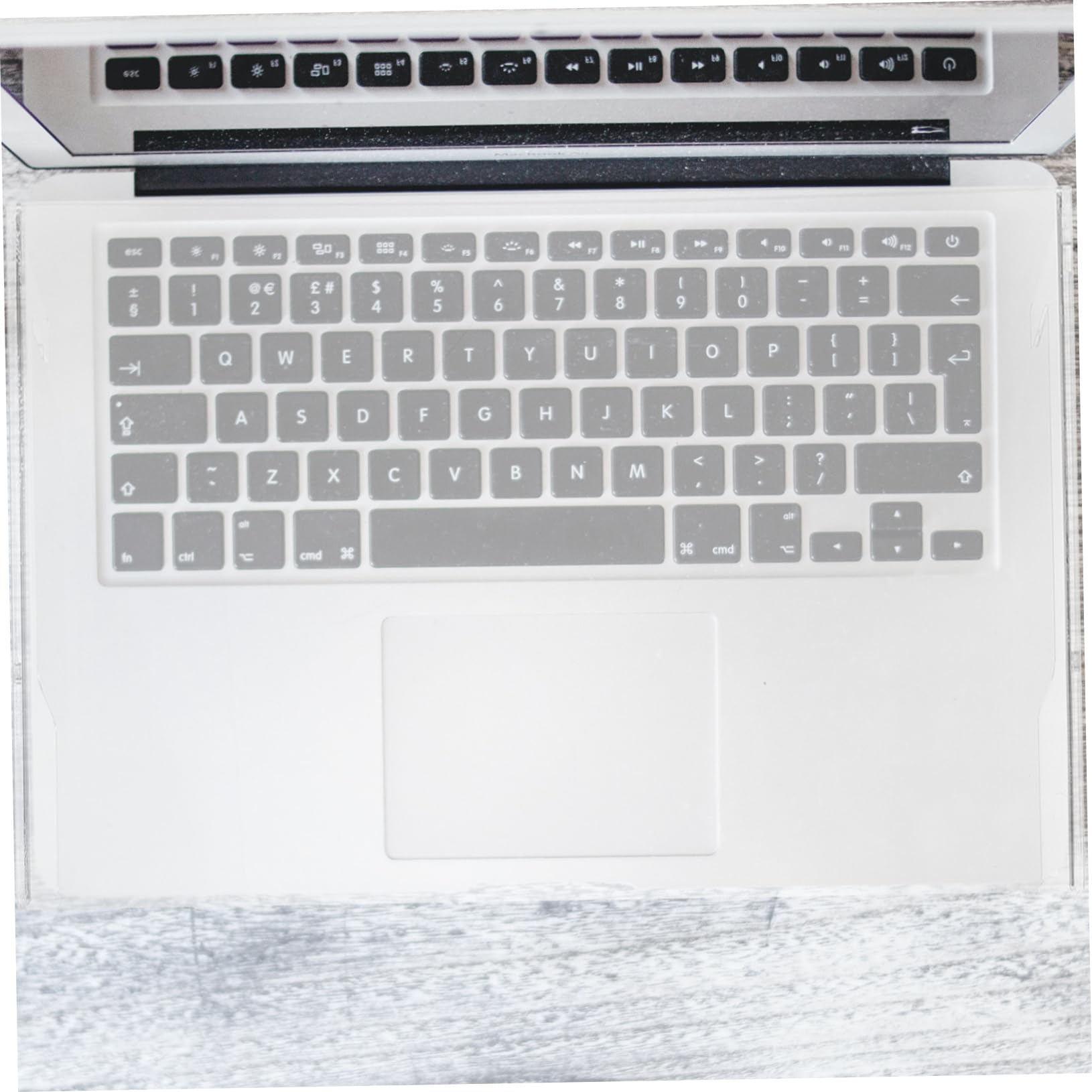 Homoyoyo Copertura Tastiera per Portatile 17,3 Pollici in Acrilico Trasparente, Protezione Visibilità Chiara e Design Antiscivolo per Laptop