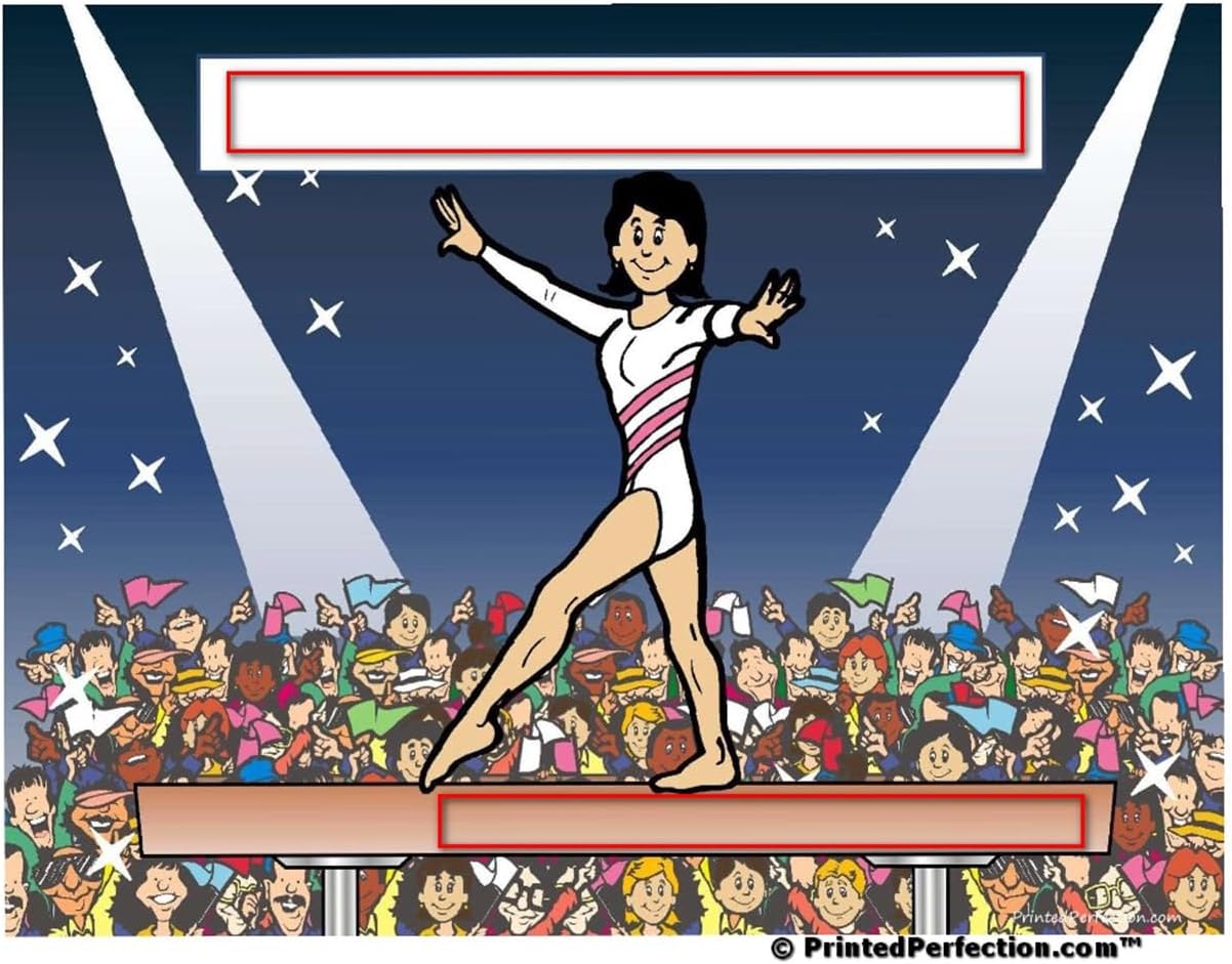 PrintedPerfection.com Personalized Gymnastics - Female Snow Globe Gift