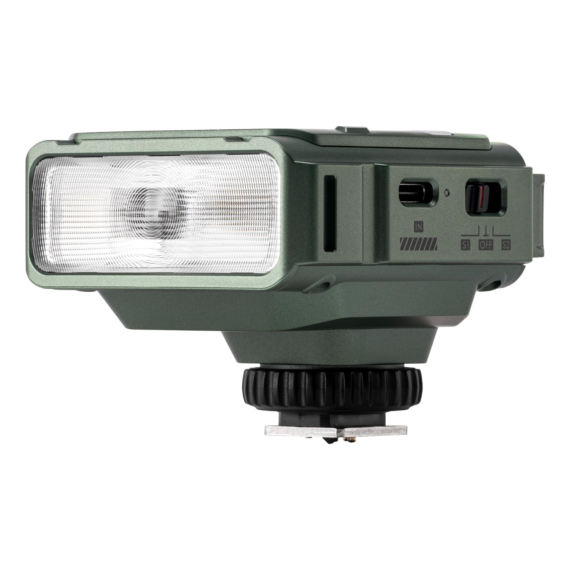 VILTROX Mini Kamerablitz für Fuji Kamera, TTL-Blitz GN16,1800mAh Akku,26W/s Vollleistung,1s Recycle,S1/S2 optische Steuerung Kompatibel mit Fuji,Grün(Z3-F)