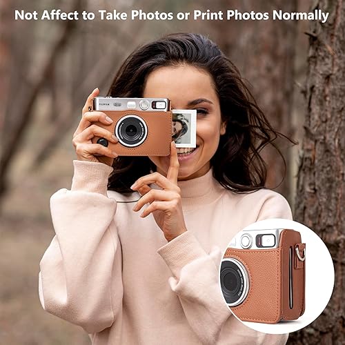Miniatura 5 de MUZIRI KINOKOO Instax Mini EVO - Funda compatible con cámara instantánea Fujifilm Fuji Instax Mini EVOPolaroid Mini EVO - Funda Mini EVO con correa