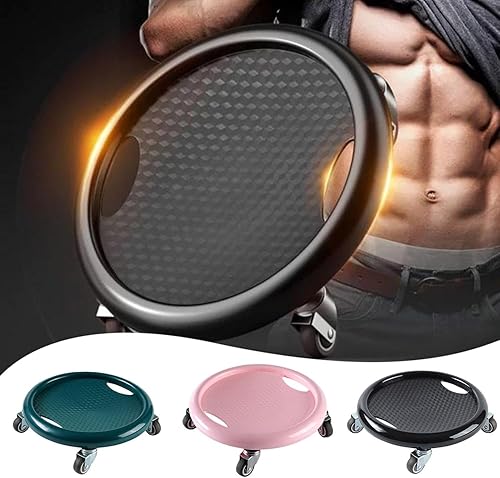 Miniatura 5 de Rueda de rodillo para abdominales con rodillera, entrenador de núcleo giratorio de 360, tabla de rueda abdominal multifuncional, equipo de