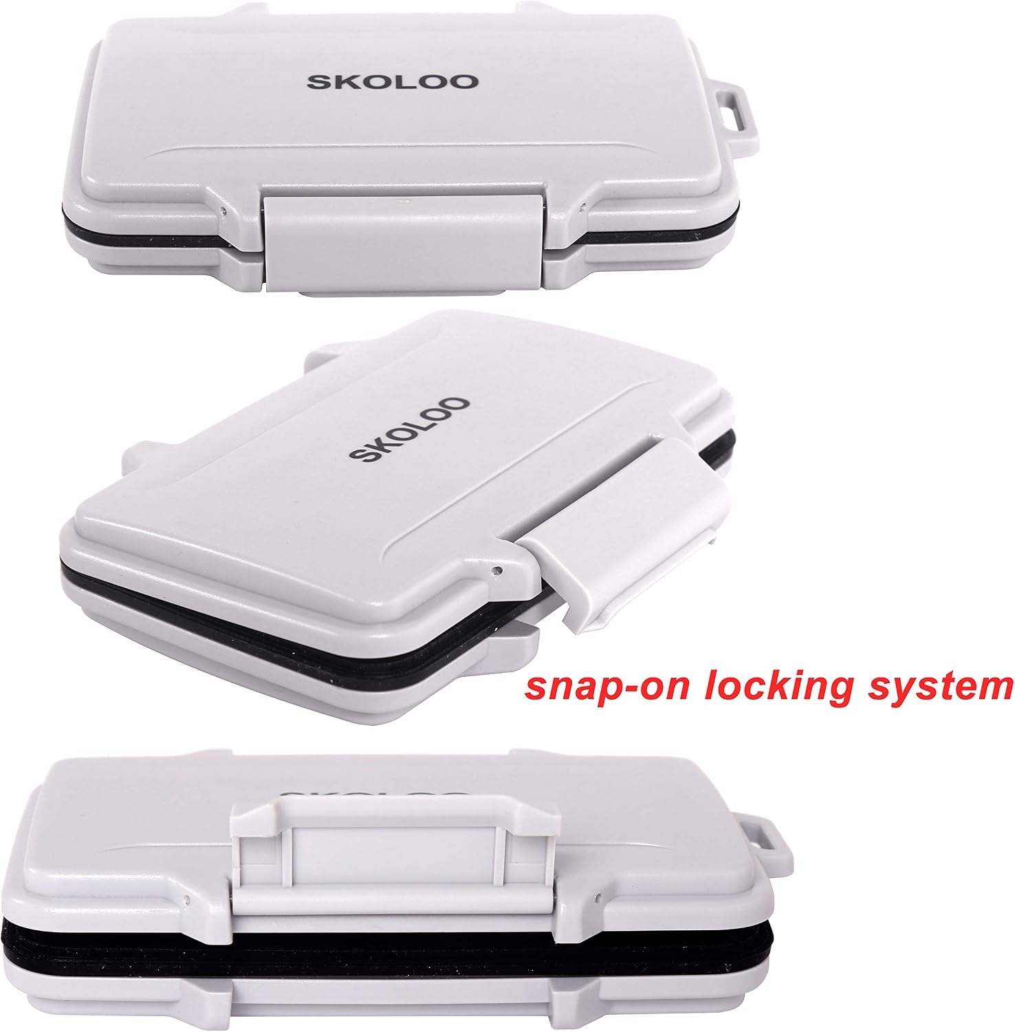 SD Card Case Compact Flash Memory Card Holder Micro Storage & Wallet for Card, Grey
