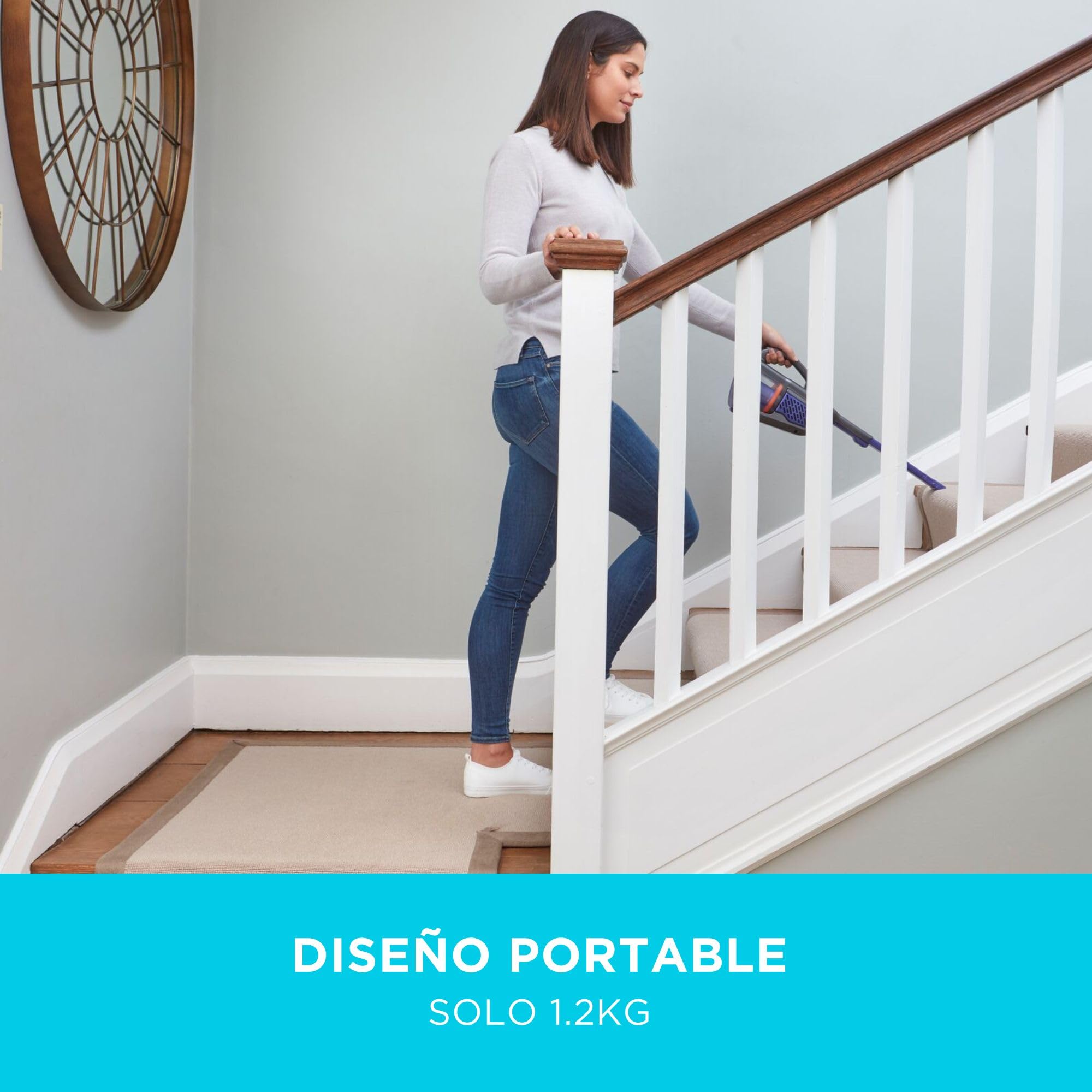 Black+Decker Aspirador para Mascotas Dustbuster Gen 11 Pet 18 V 2.0 Ah con Base de Carga, BHHV520BFP-QW