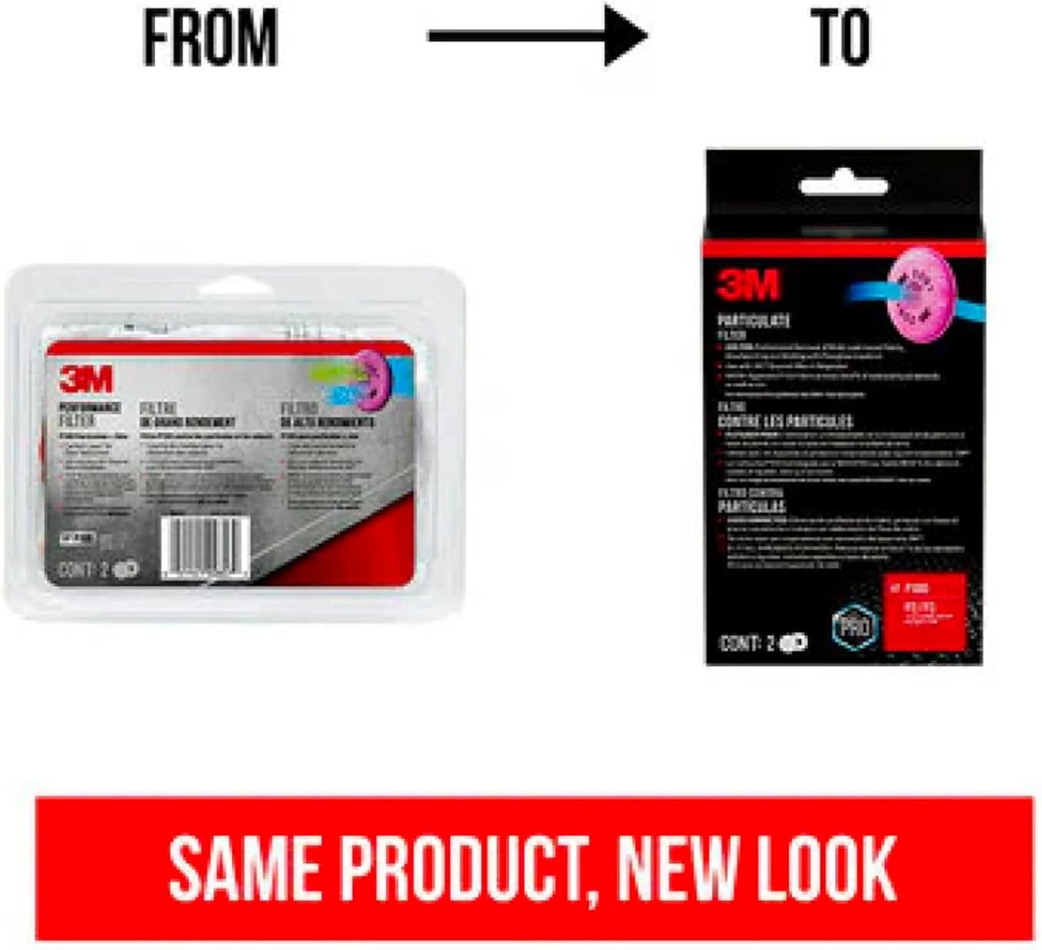 3M P100 Filter, Best For Removal Of Mold, Lead Based Paints, Woodworking, Fiberglass Installation, For 5000, 6000, 6500, 7000 And FF-400 Series Respirators, 2 Pack - Image 7