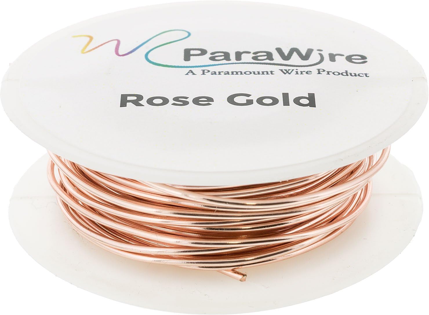 Copper Wire, Silver Plated Parawire 22ga Rose Gold 60' Roll