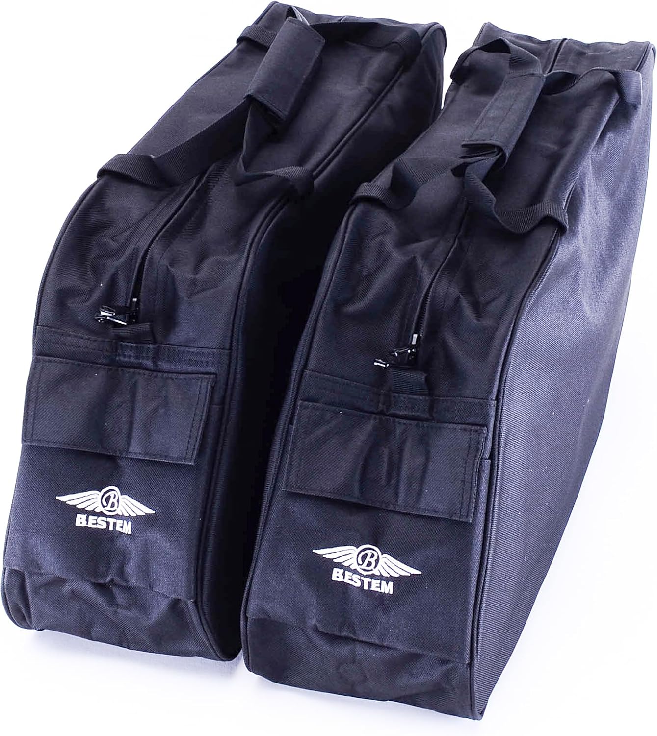 Bestem Saddlebag Liners for Harley Davidson Road King Classic with Leather Hard Case 2004+ Waterproof Zippers Piping Edge Stay in Shape Heavy Duty Handle