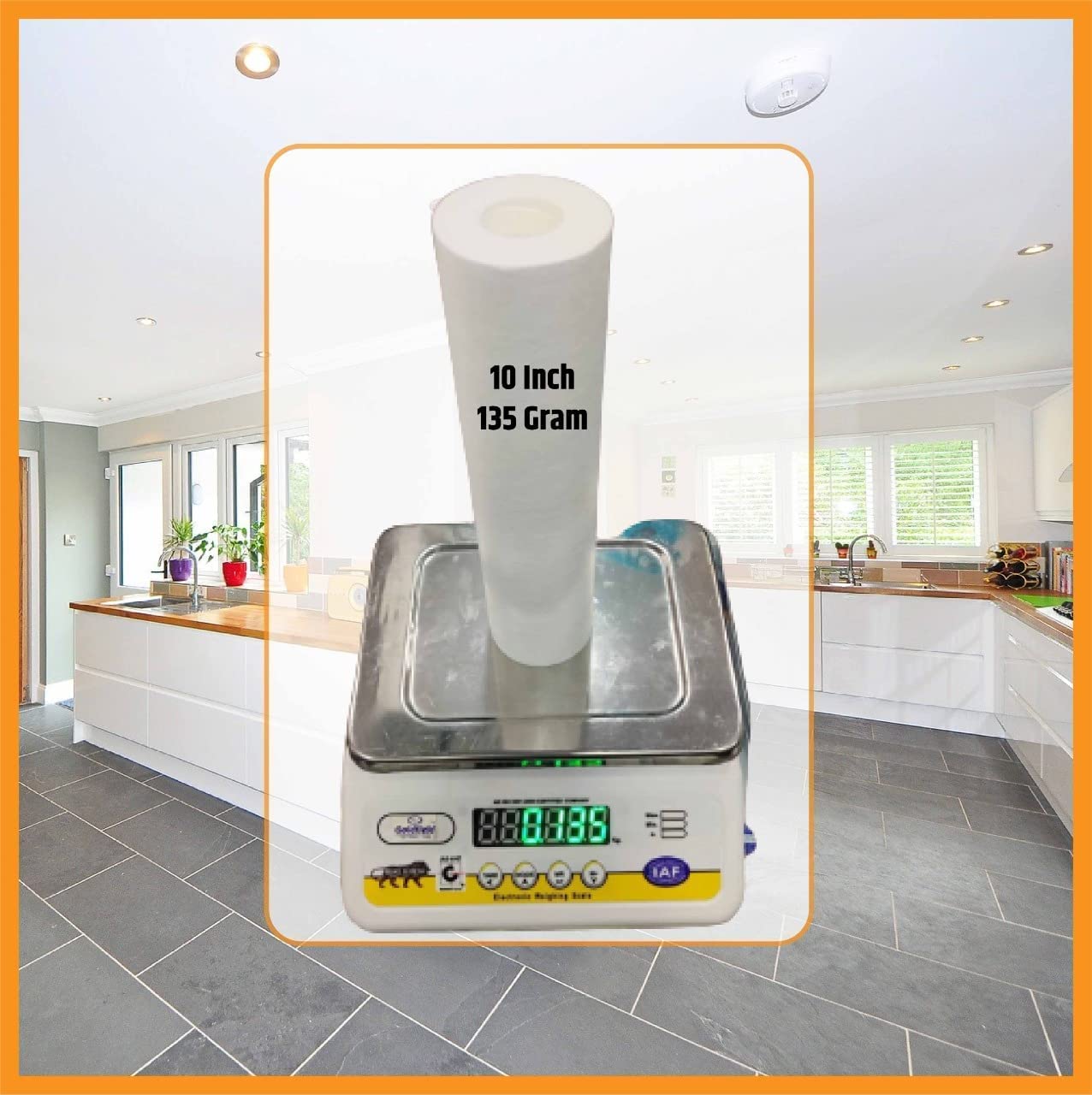 Akua Beat 10 Inch Sediment Filter 2 Pcs Candle/Pre Filter/RO Filter/Spun Filter, Comes with Opening Spanner, Compatible with Pureit Water Purifier 2