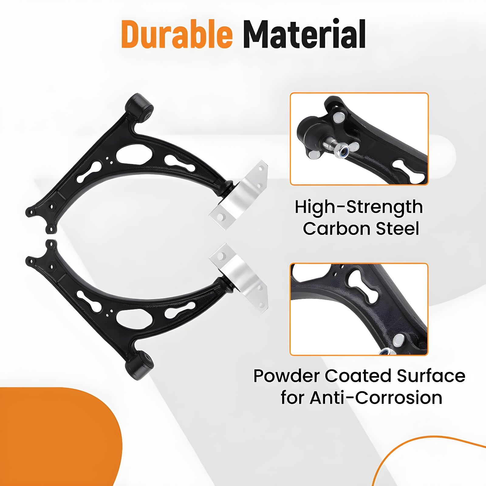 maXpeedingrods 10 szt. Suspension Wishbone zestaw wahaczy przednich do VW Golf 5 6 Touran Audi A3 8P Seat Skoda Ocatvia Superb