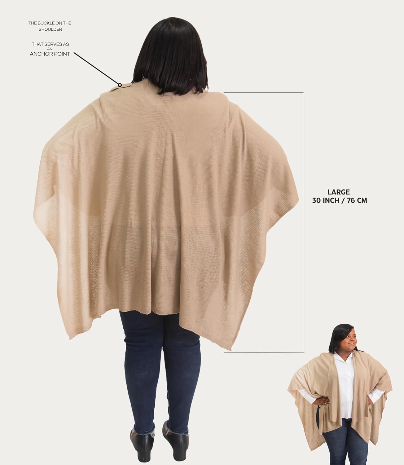Set Premium Breast Feeding Covers for Women of All Body Types: Ultra Soft Stylish and Breathable Nursing Cover up for Breastfeeding + 4 Reusable Breast Pads for Nursing Comfort (Honey Camel)
