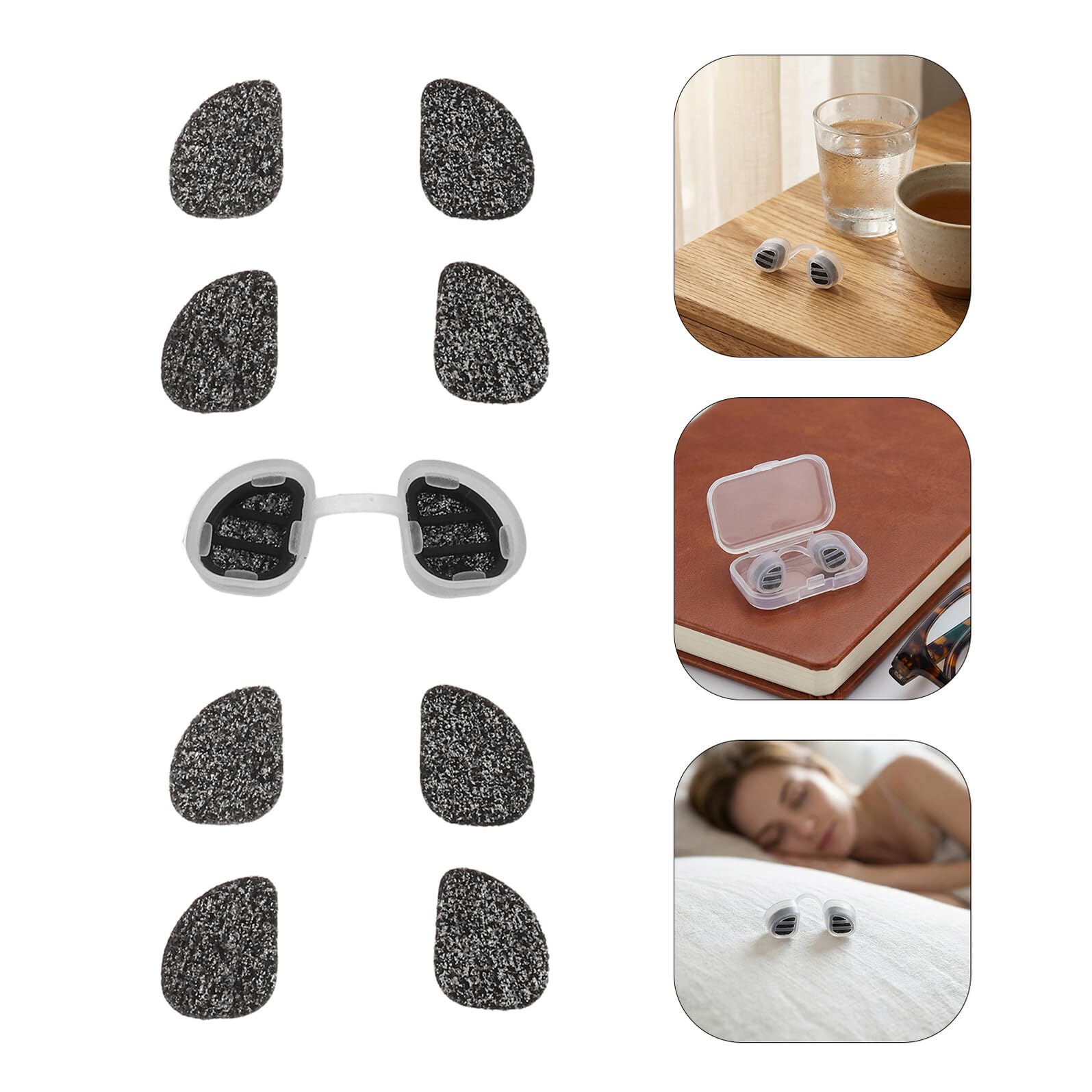 Nose Filters with Carbon Nasal Screen for Allergies Dust Discreet Protection for Spray Tanning Welding