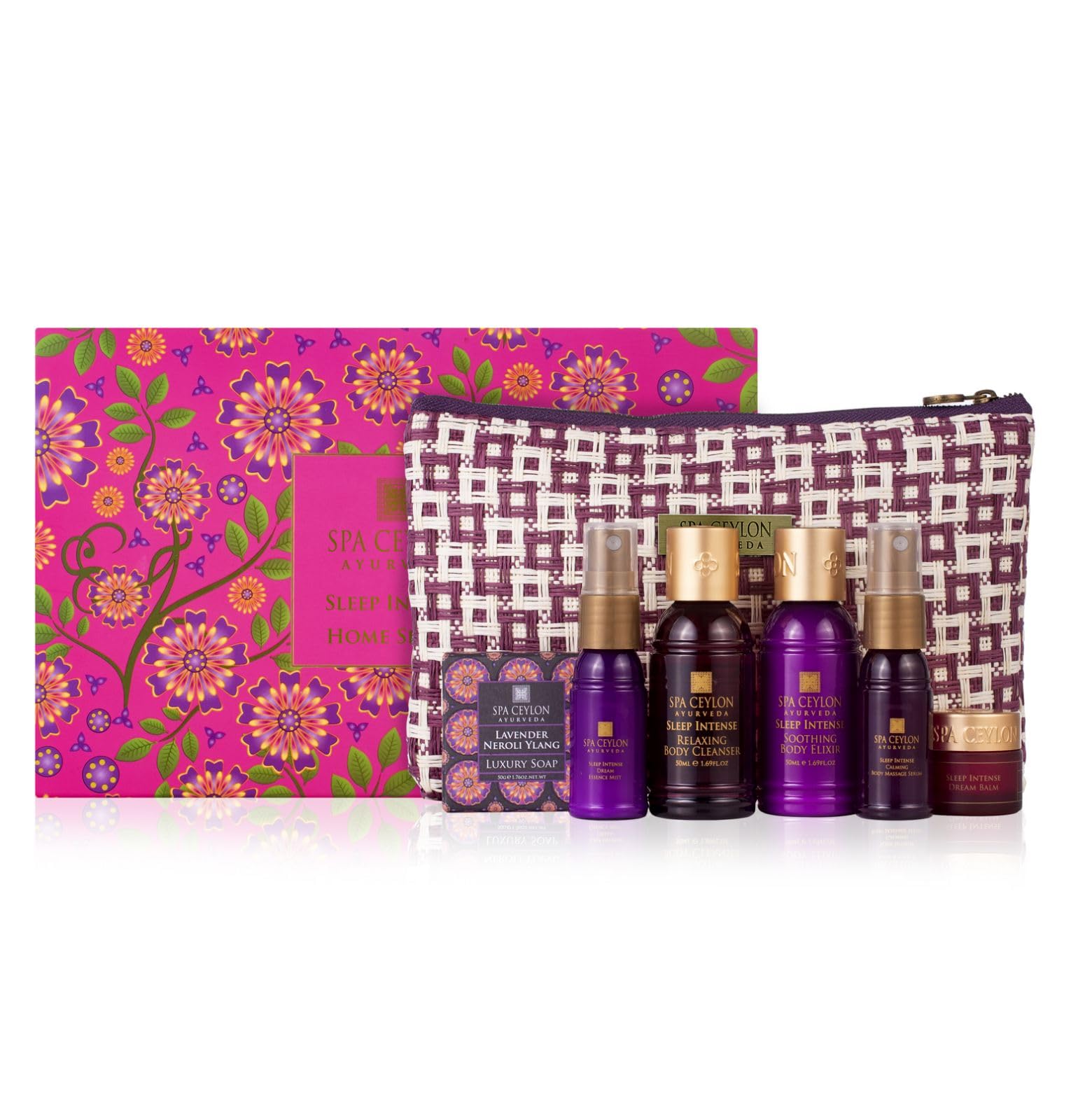 SPA CEYLONSleep Intense Home Spa Set for Deep Restful Sleep | Ayurveda | Relaxation | Tranquility | Body Gifts Set for Mothers day gifting