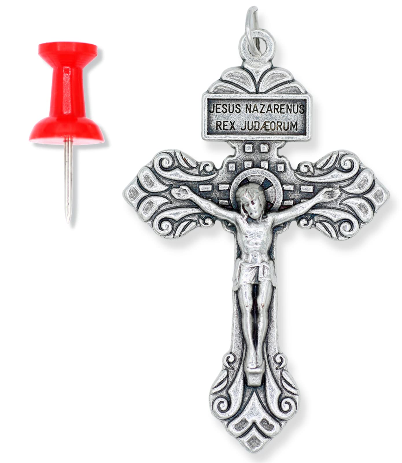 Rosario Di San Benedetto Cm. 54 Con Medaglie E Croce In Metallo - Ovunque Proteggimi