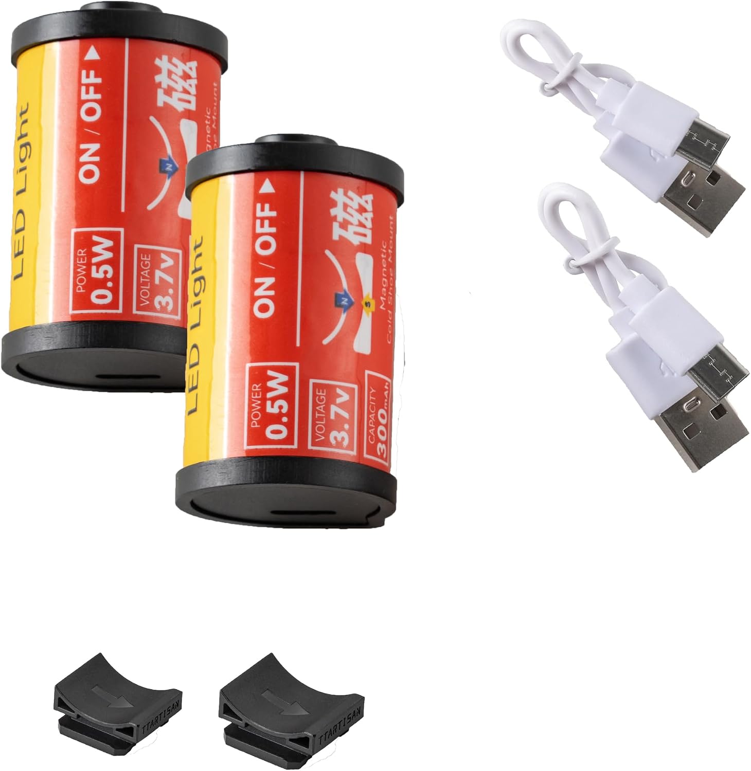 TTARTISAN 2 Pieces Mini LED Video Light, Small Magnetic Lighting