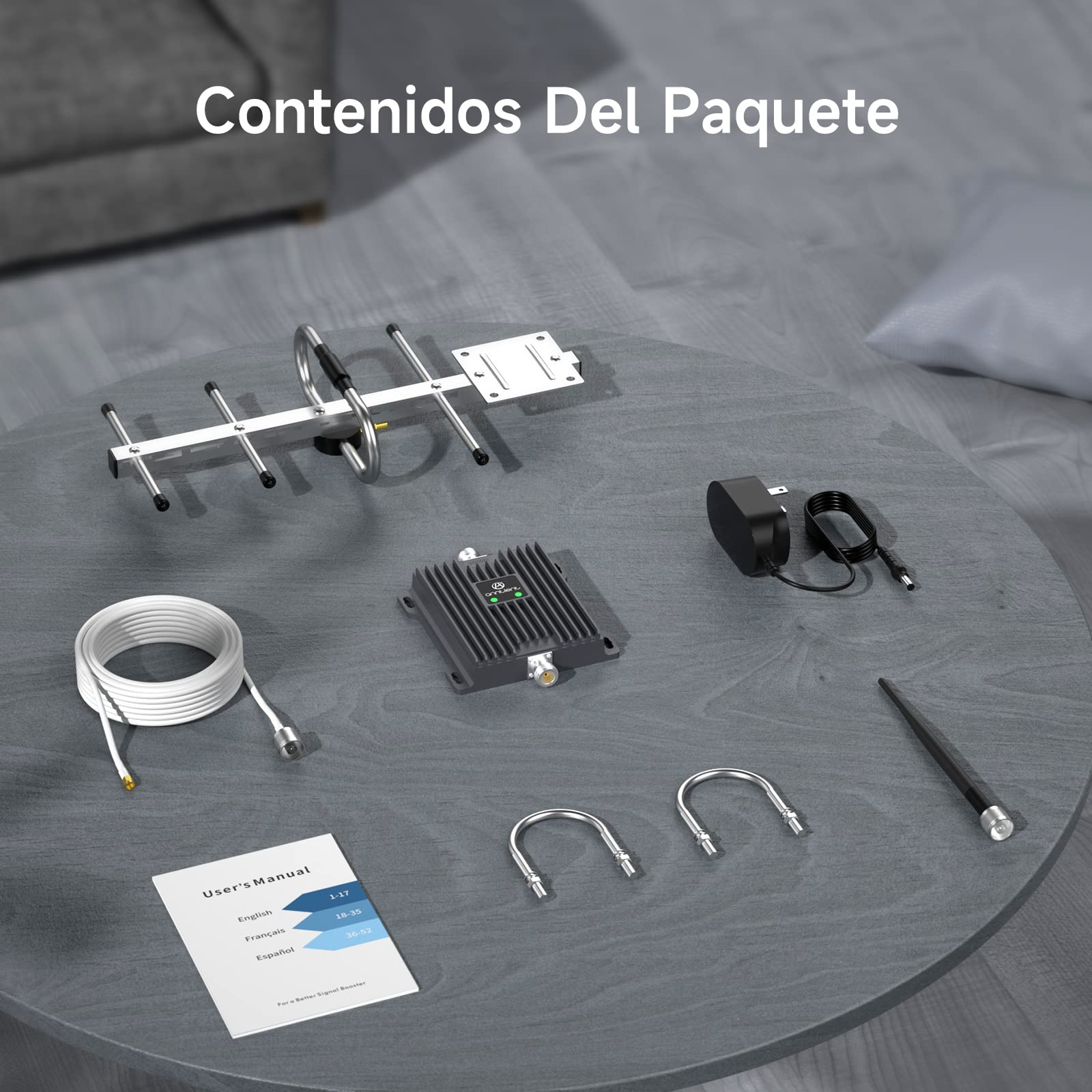 ANNTLENT Repetidor Móvil Cobertura Amplificador de Señal de Teléfono Celular 900/800MHz 2G 3G 4G Band 8/20 Mejorar la Red y Llamar para Movistar/Orange/Yoigo/Vodafone