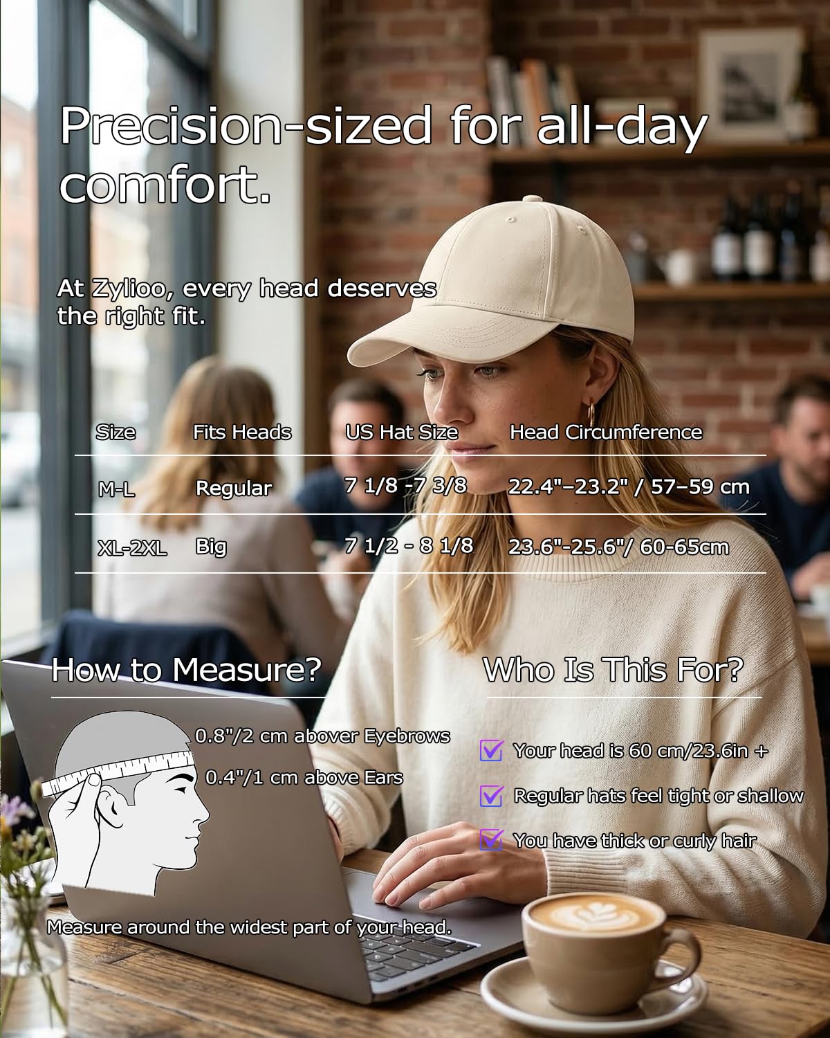 Zylioo Gorra de béisbol de lino XXL para hombres y mujeres, sombrero de verano transpirable grande, gorra casual ajustable para viajes, caminar, playa — view 4