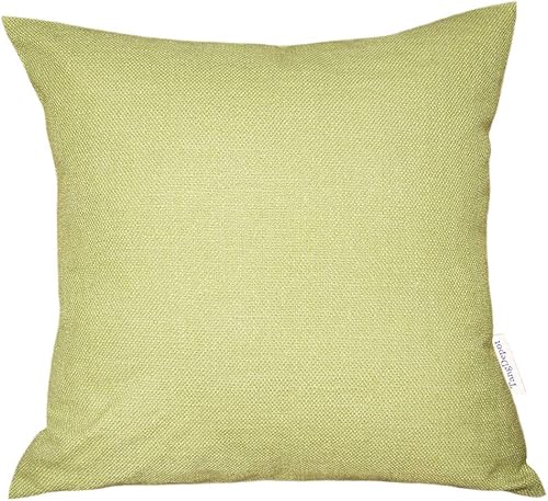 TangDepot Blend Linen - Fundas de almohada decorativas hechas a mano, fundas de almohada cuadradas gruesas y suaves, fundas de cojín, fundas de