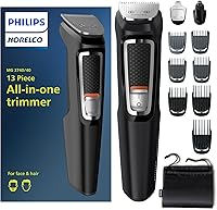 Vista 1 de Philips Norelco Multi Groomer 3000 - Máquina de afeitar todo en uno, kit de aseo para hombre, 13 piezas, para barba, cara, nariz y orejas, sin