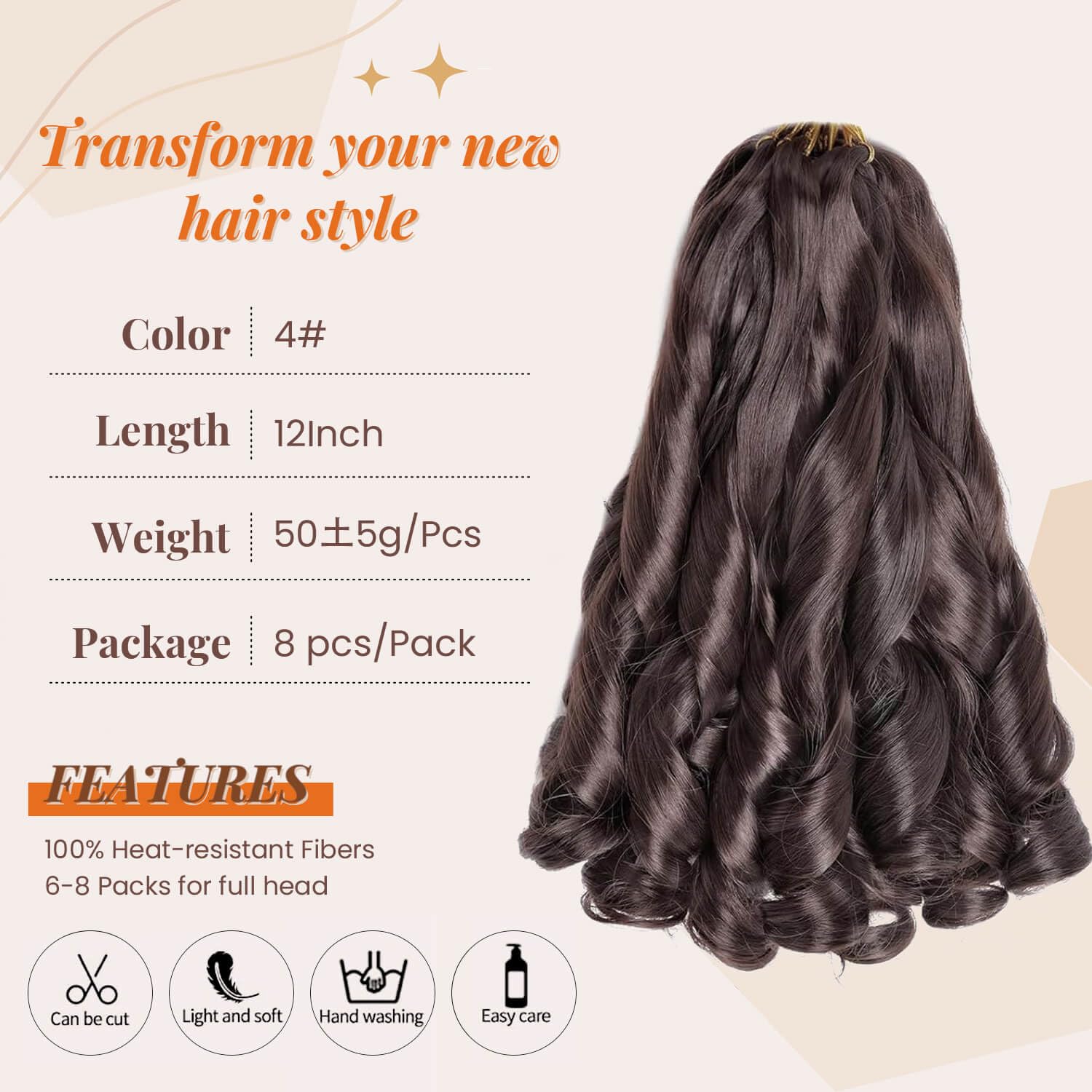 Flyroseing French Curl Braiding Hair - Image 2