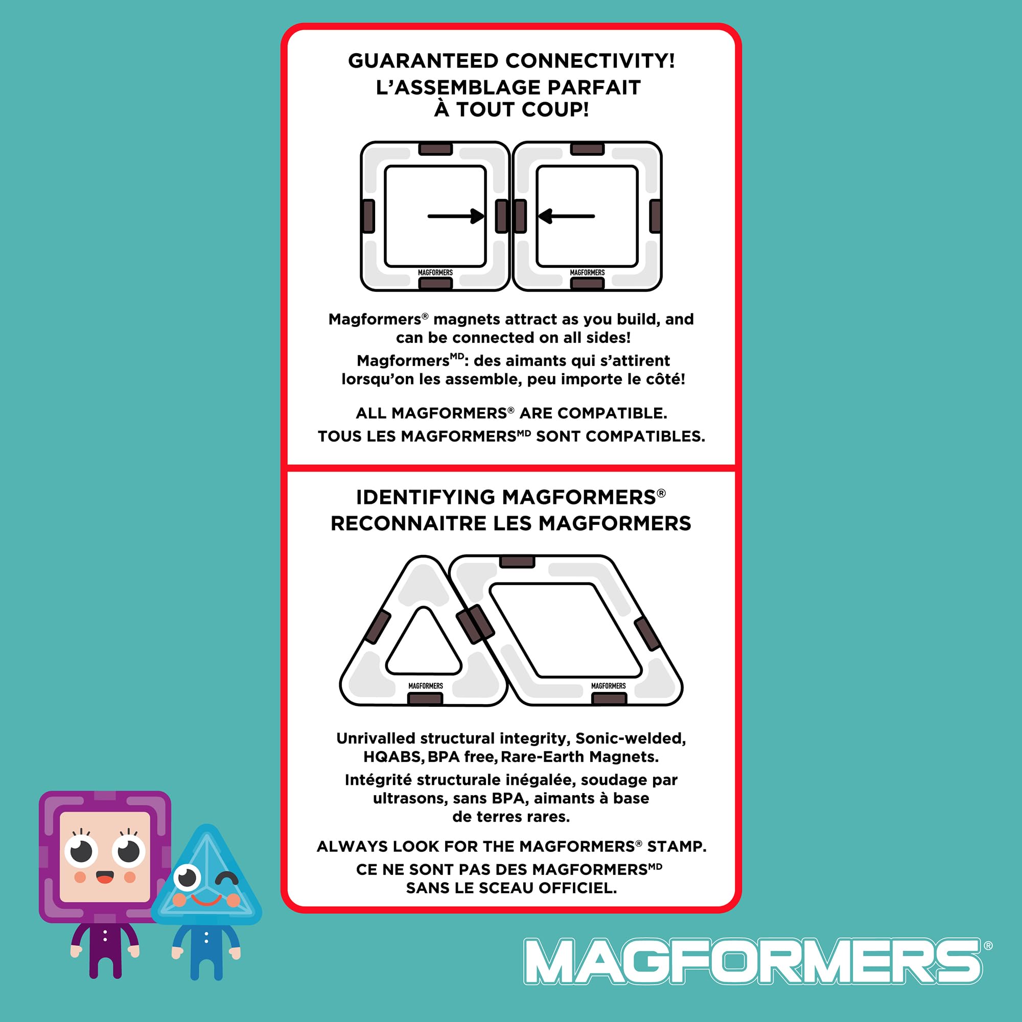 MAGFORMERS 50 Set Spielzeug, 63135, Multicoloured