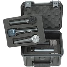 SKB 3I-0907-MC6 Injection-Molded Waterproof Case for Six Microphones - Black