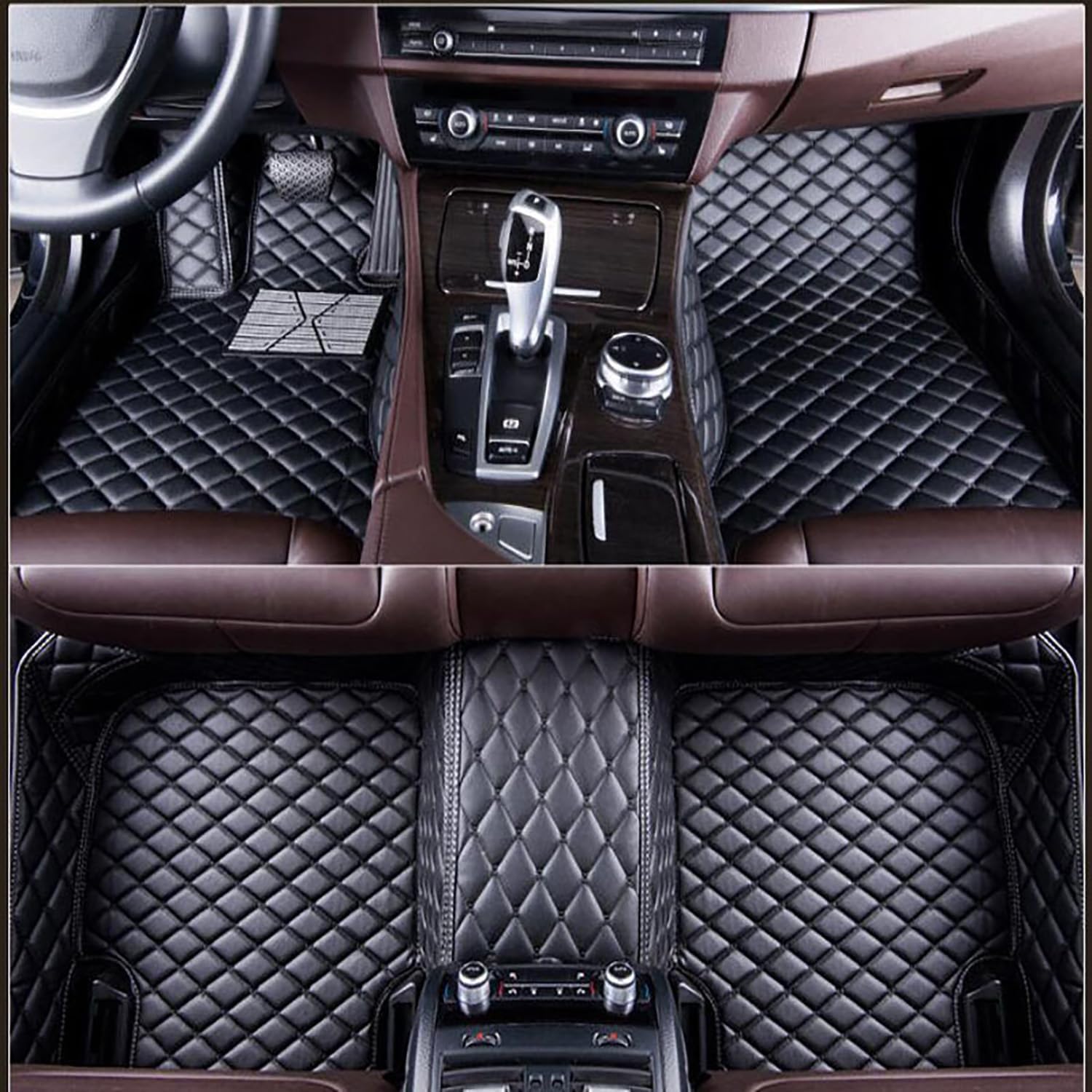 Tappetini Auto In Pelle Ecologica Per Renault Captur 2019-2023 (LHD), Set Completo Antiscivolo, Copertura Totale, Impermeabili E Facili Da Pulire