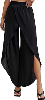 FLAREUP Asymmetrical Drape Pants チャコール FLAREUP】Asymmetrical Drape Pants | OUR BRAND,FLAREUP