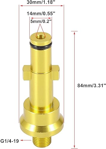 Miniatura 2 de X AUTOHAUX Boquilla de adaptador de lavadora de pulverización de espuma de alta presión para automóvil Nilfisk para Stihl G14-19