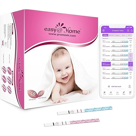 Easy@Home 50 Ovulation and 20 Pregnancy Test Strips
