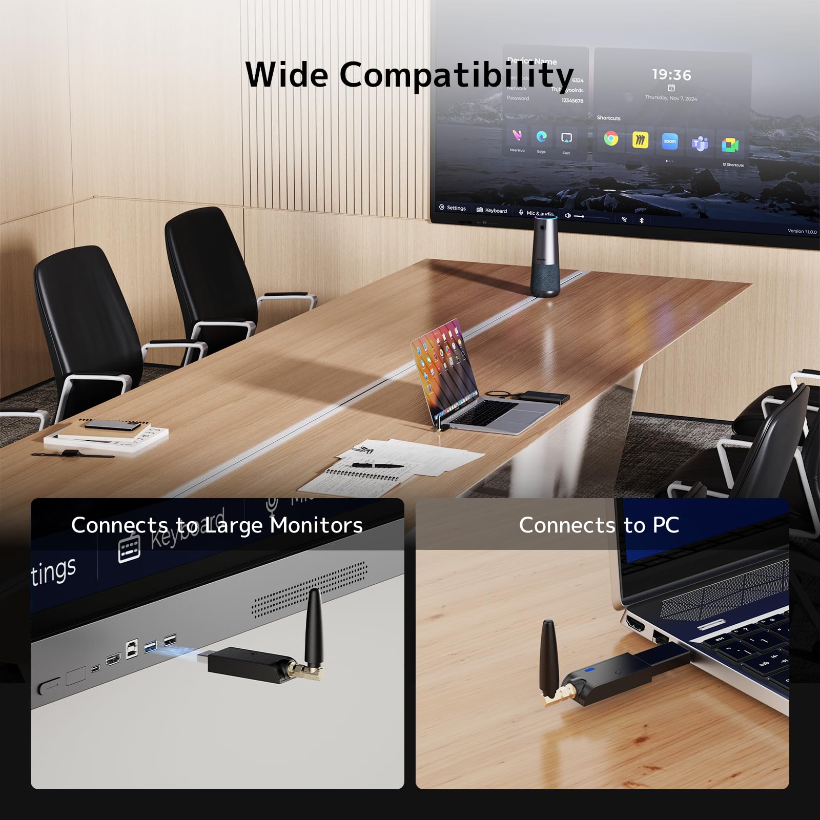 Nuroum NA20 Adaptateur Bluetooth, Connexion sans Fil pour Webcam C40 (2nd Gen)