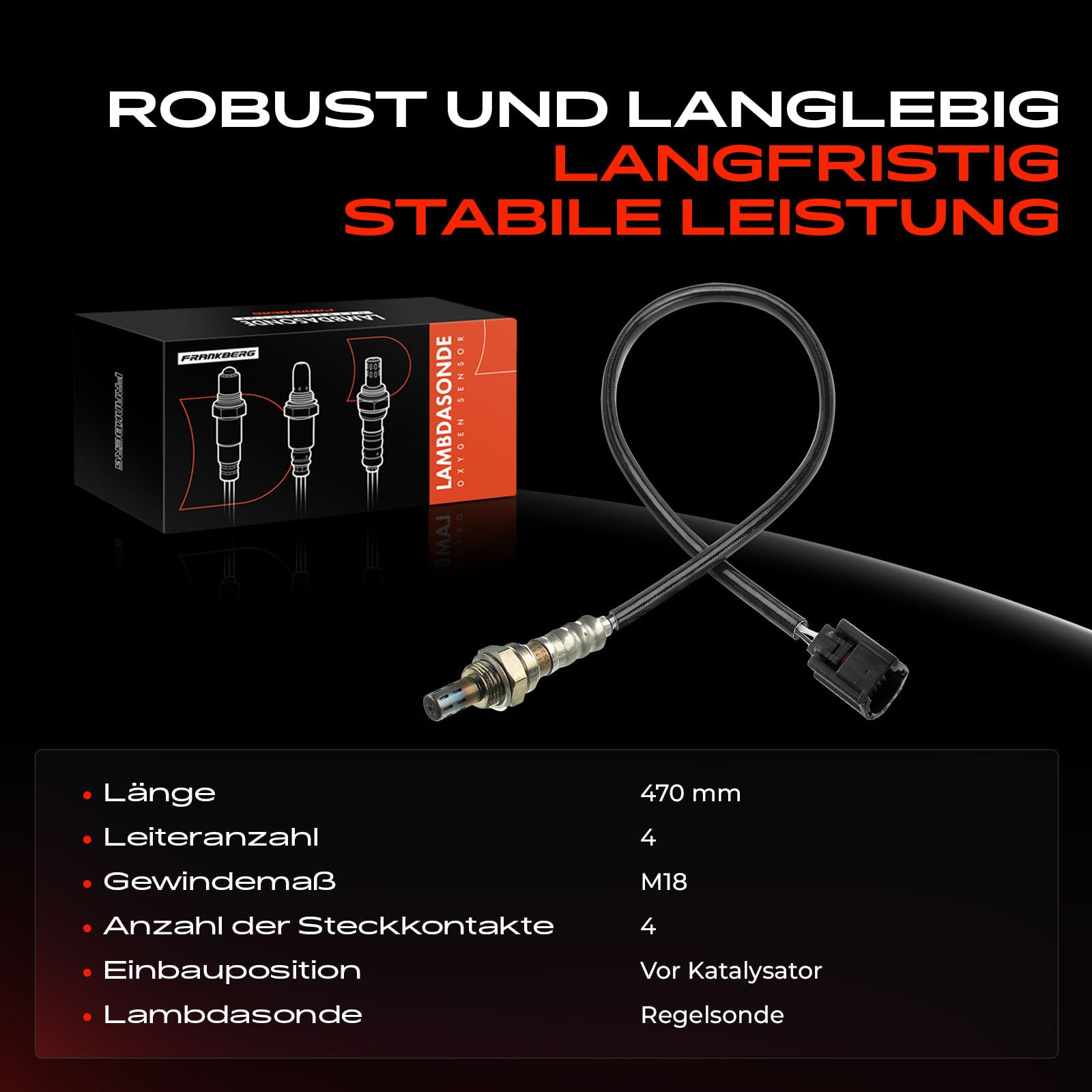 Lambdasonde Regelsonde vor Kat für 3 BK 5 CR19 1.8L 2.0L 2003-2010 250-24660