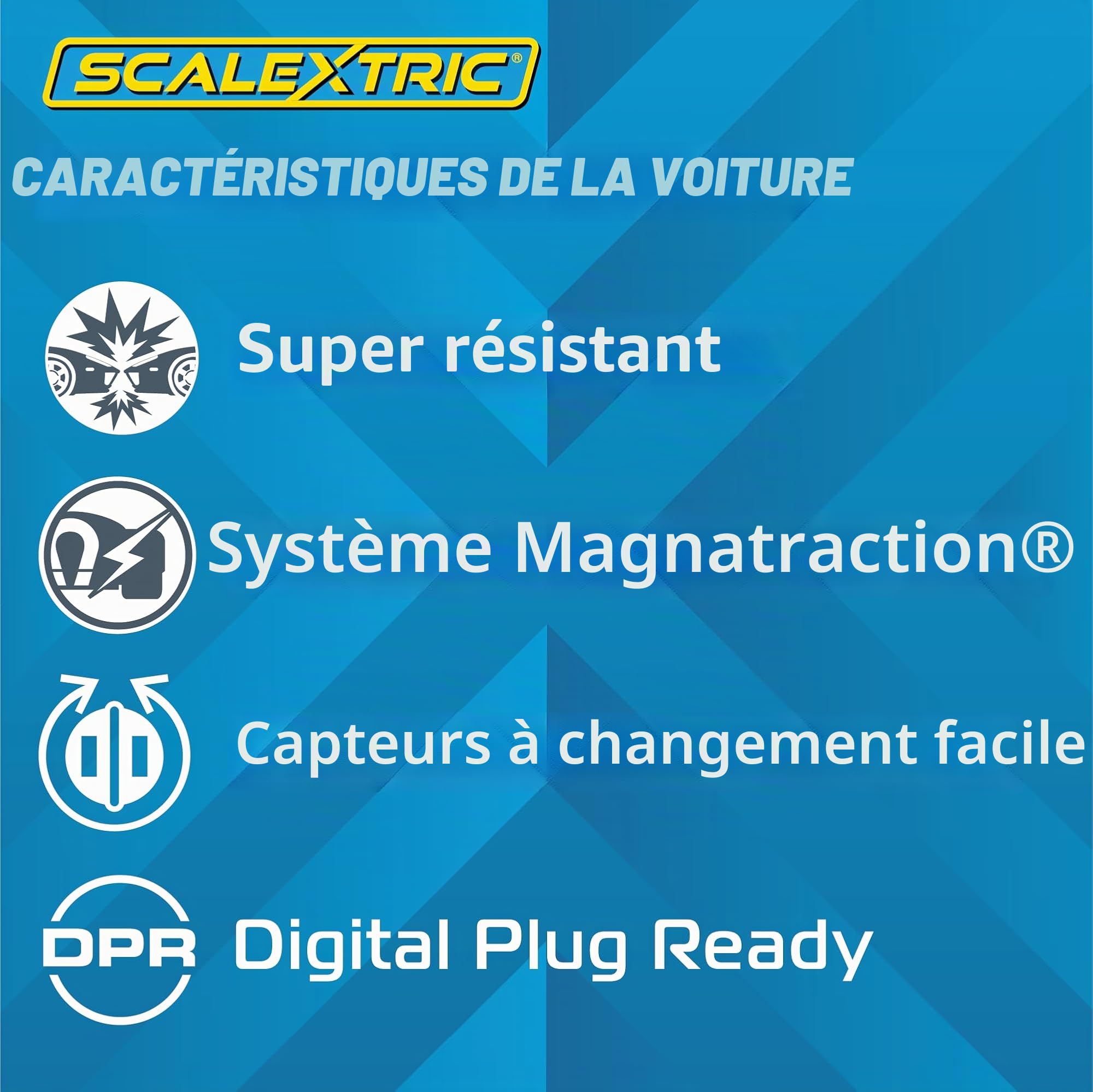 Scalextric Ensemble de Pistes de Course à partir de 5 Ans pour Enfants – Circuit de Vitesse du Grand Prix des années 80 – Pistes de Course électriques pour garçons et Filles à partir de 5 Ans – Mini