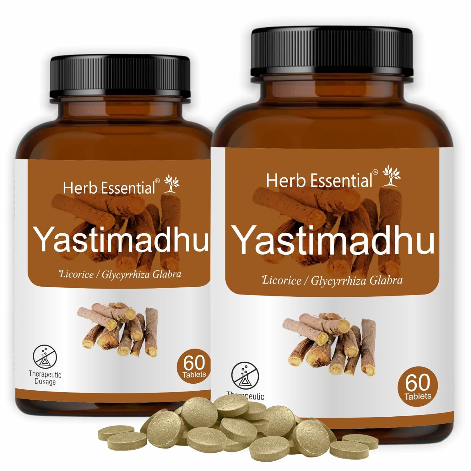 Buy Herb Essential Yashtimadhu (Licorice) Tablets,500 mg, 120 Tablets