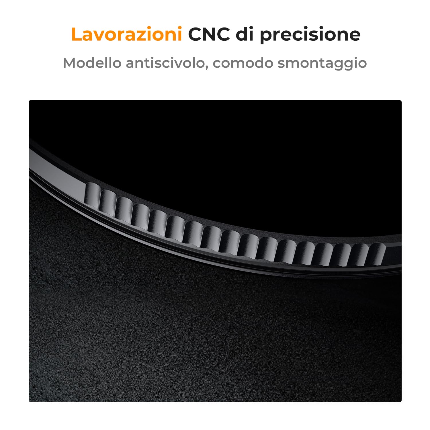 K&F CONCEPT Nano-Xcel 72mm Filtro ND10000000 (20 f-Stops) per Eclissi Solare, Filter a Densità Neutra ND1000000 Filtri per Fotografia di Solari in Vetro Ottico HD con Rivestimento Nano a 28 Strati