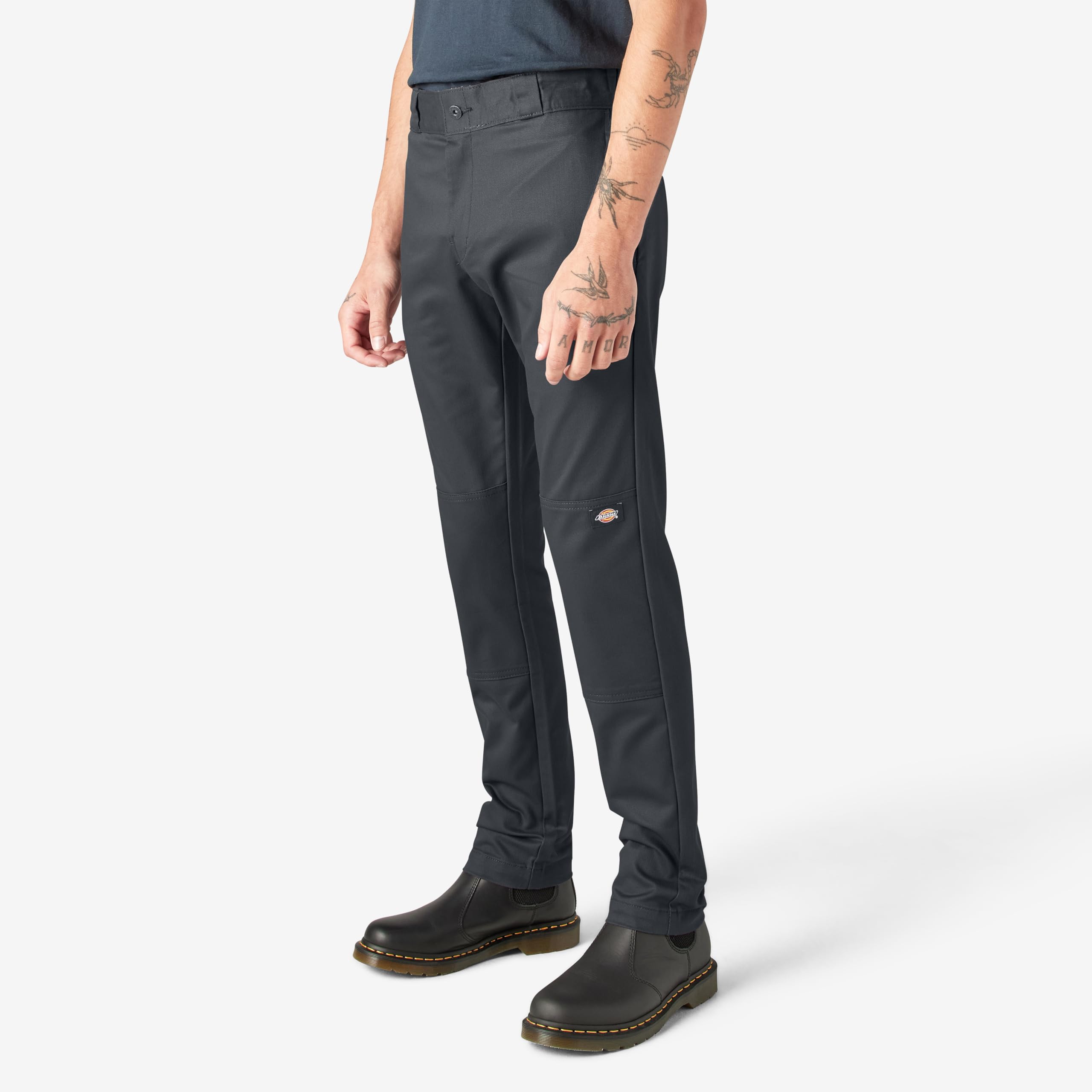 Dickies Men's Flex Skinny Fit Double Knee Work Pants - Spodnie Mężczyźni