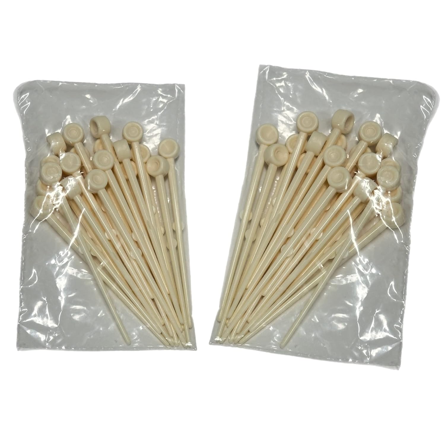 ALAZCO 40pcs Roller Picks Flexible Reusable Locking Notch