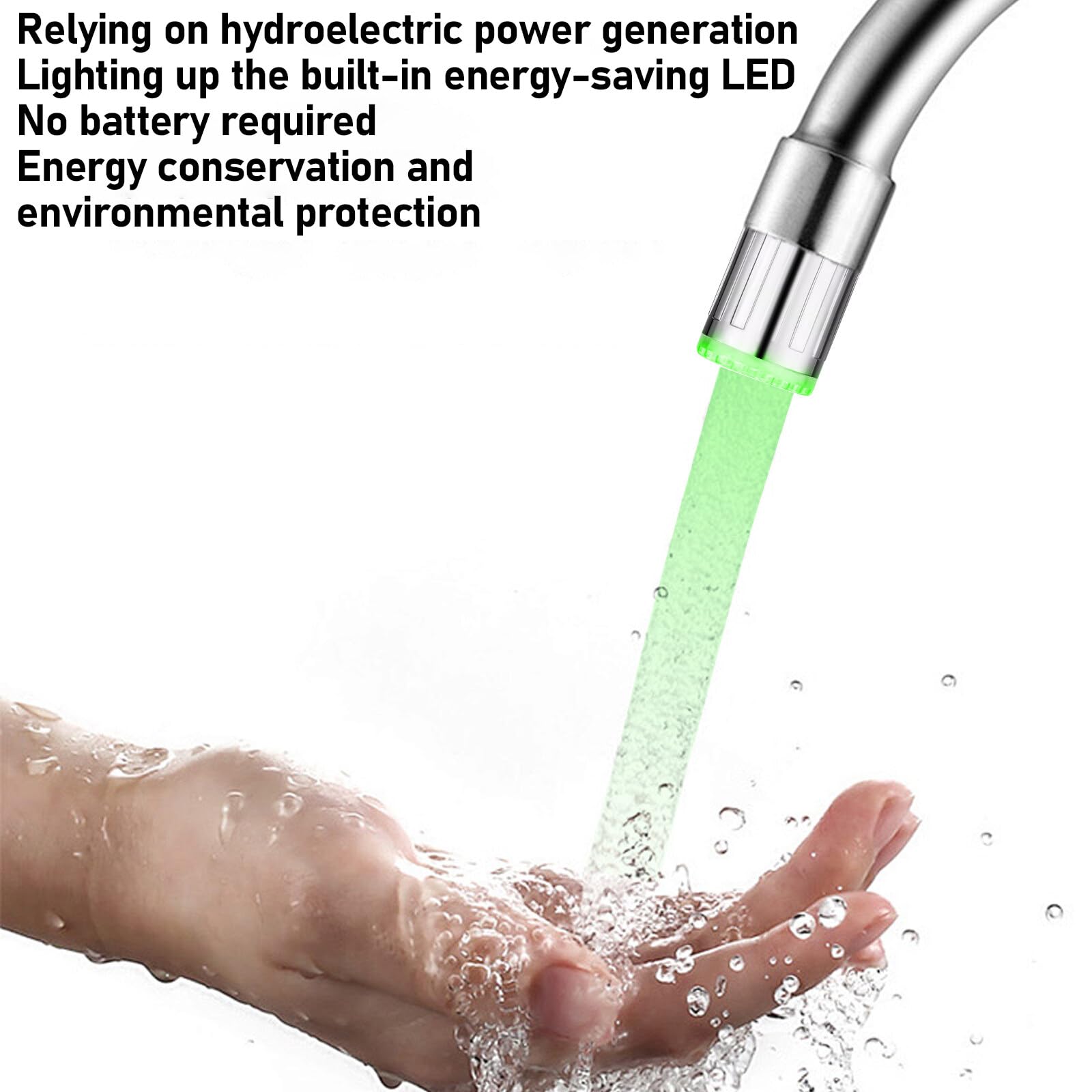 LED rubinetto con sensore di temperatura, 3 colori, per bagno, cucina, hotel