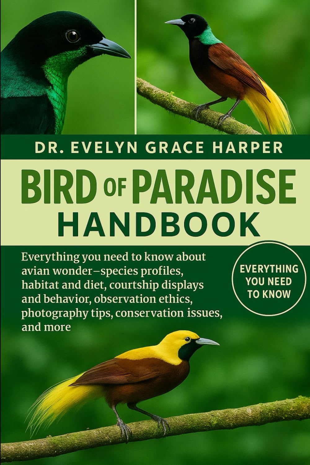 BIRD OF PARADISE HANDBOOK: Everything You Need To Know About Avian Wonder Guide — species profiles, habitat and diet, courtship displays and behavior, ... tips, conservation issues, and more