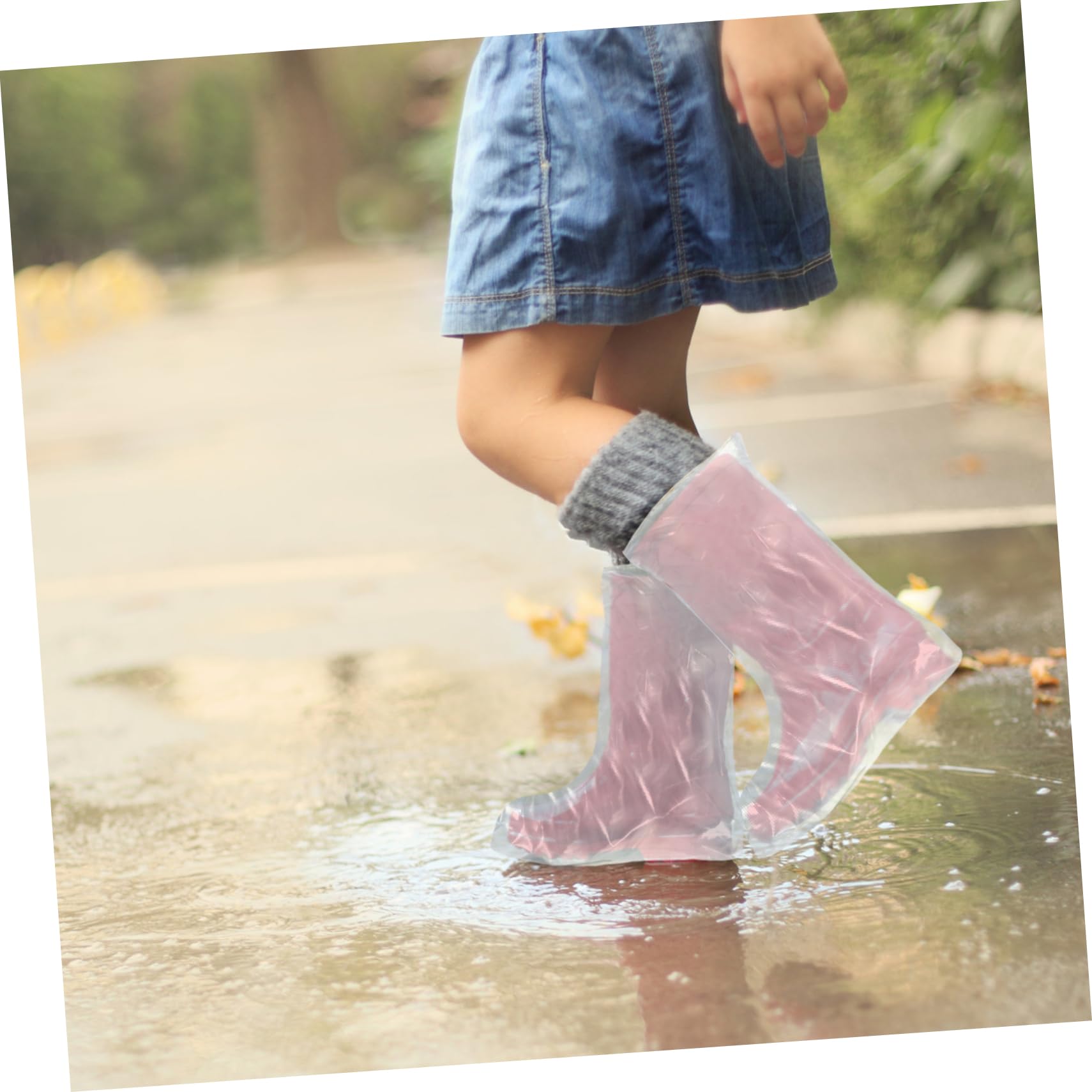 Couvre-Chaussures Jetables Antidérapants 50 Pièces PE | Protection Pluie Extérieure, Usage Pratique, Lot Transparent pour Jours Humides