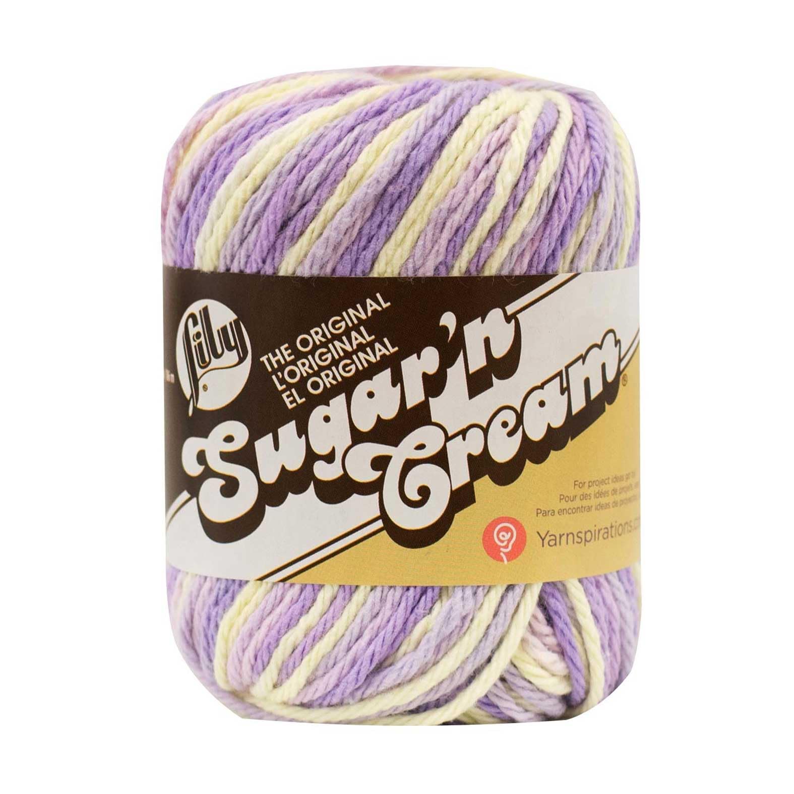 Sugar 'N Cream The Original Ombre Yarn, 2oz, Gauge 4 Medium, 100% Cotton, Spring Swirl - Machine Wash & Dry