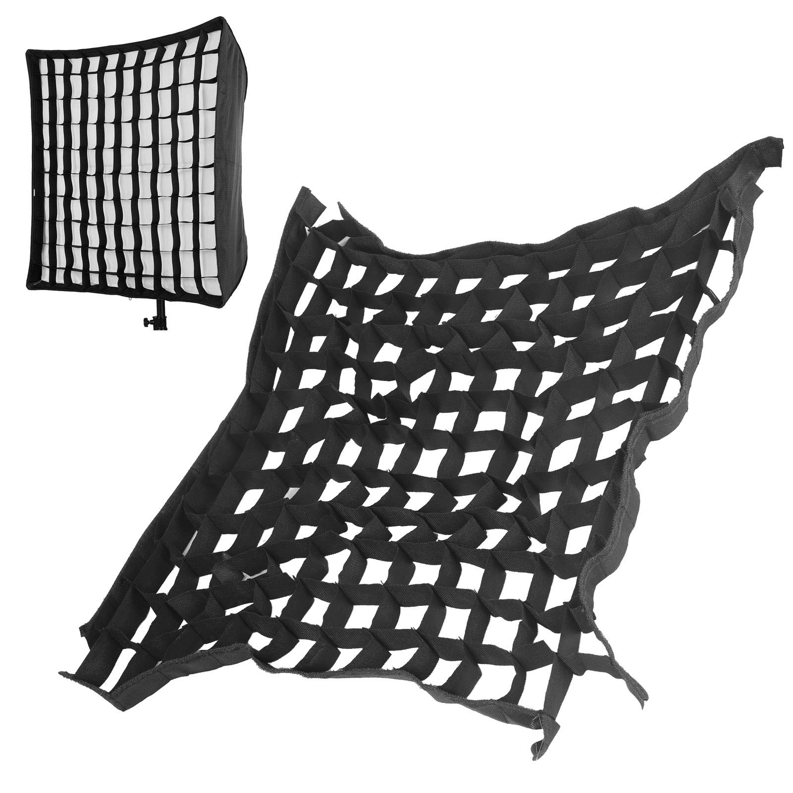 60x60CM Folding Softbox Honeycomb Grid, Foldable Softbox Cellular Grid Mesh Light Control Grid for Photography Shooting Studio Accessories