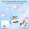 Lámpara UV LED portátil Makartt, inalámbrica de 50 mW/cm², curado rápido para uñas de gel X y press-on, recargable USB con cuello de cisne, sensor automático y 4 temporizadores, para manicura de viaje 5