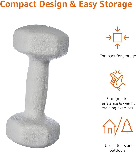 Amazon Basics Paire d'haltères en néoprène - 4