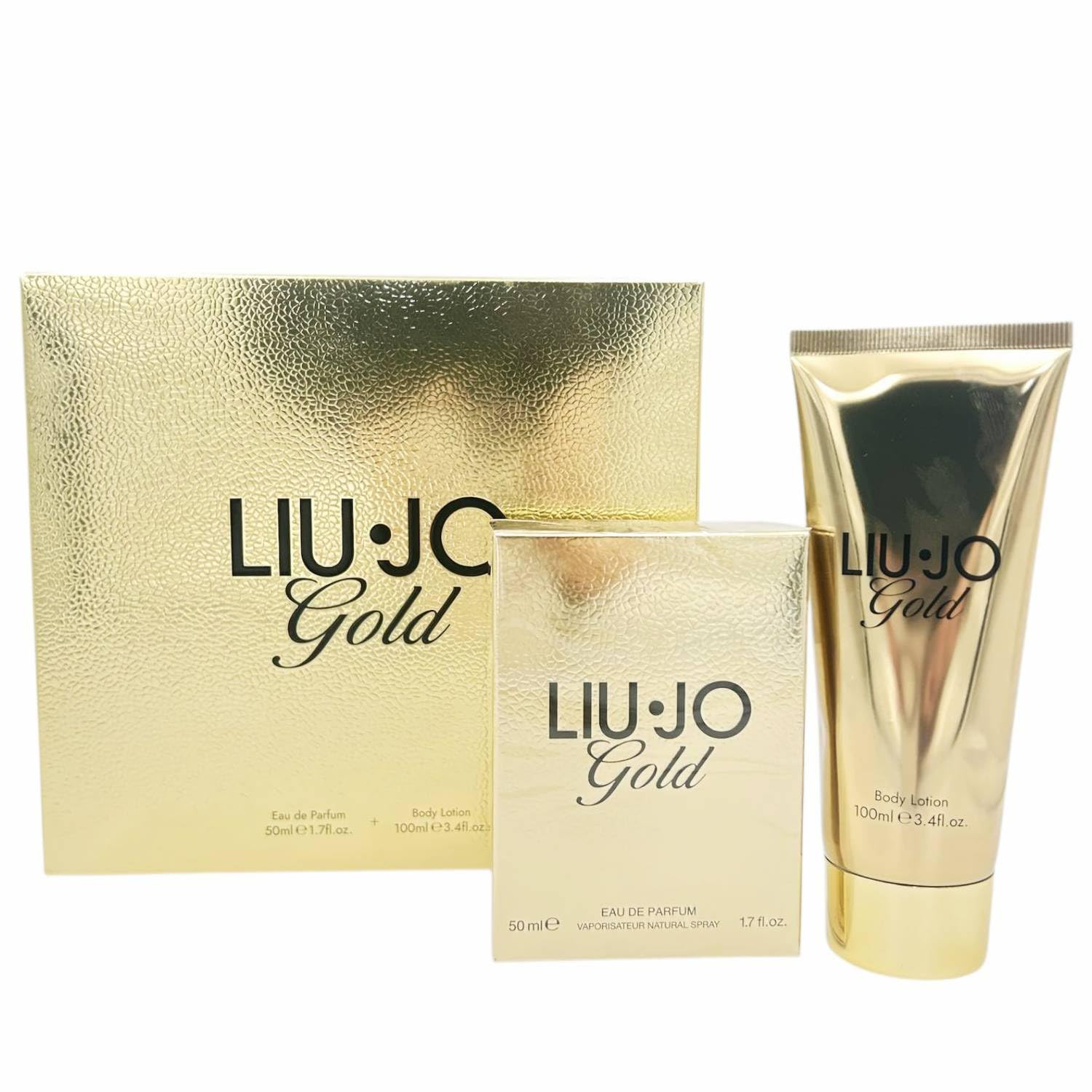 Liu Jo Gold Set Regalo Donna Profumo Eau De Parfum Spray 50ml e Crema Corpo 100ml