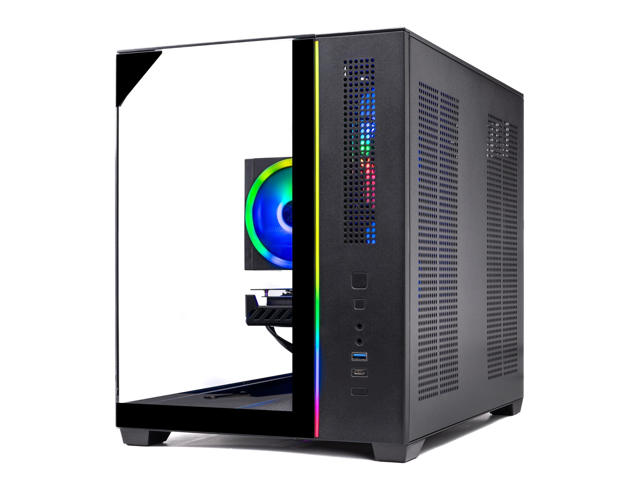 Skytech Gaming Crystal Desktop PC, Ryzen 5 5500 3,6 GHz (4,2 GHz), NVIDIA RTX 3050 6GB, 1TB NVMe SSD, 16 GB DDR4 RAM 3200, 650 W Gold PSU, WLAN, Win 11