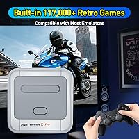 Vista 2 de Kinhank Retro Game Console with 117,000+ Classic Games,Super Console X PRO Video Game Console,Emulator Console for TV,4K UHD Output,5 PRO-256