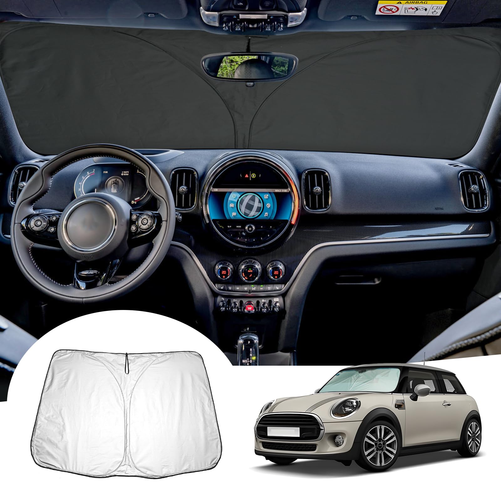 LUWU Pour Mini Cooper F55/F56/F57 2015-2024 Pare-soleil Mini Cooper