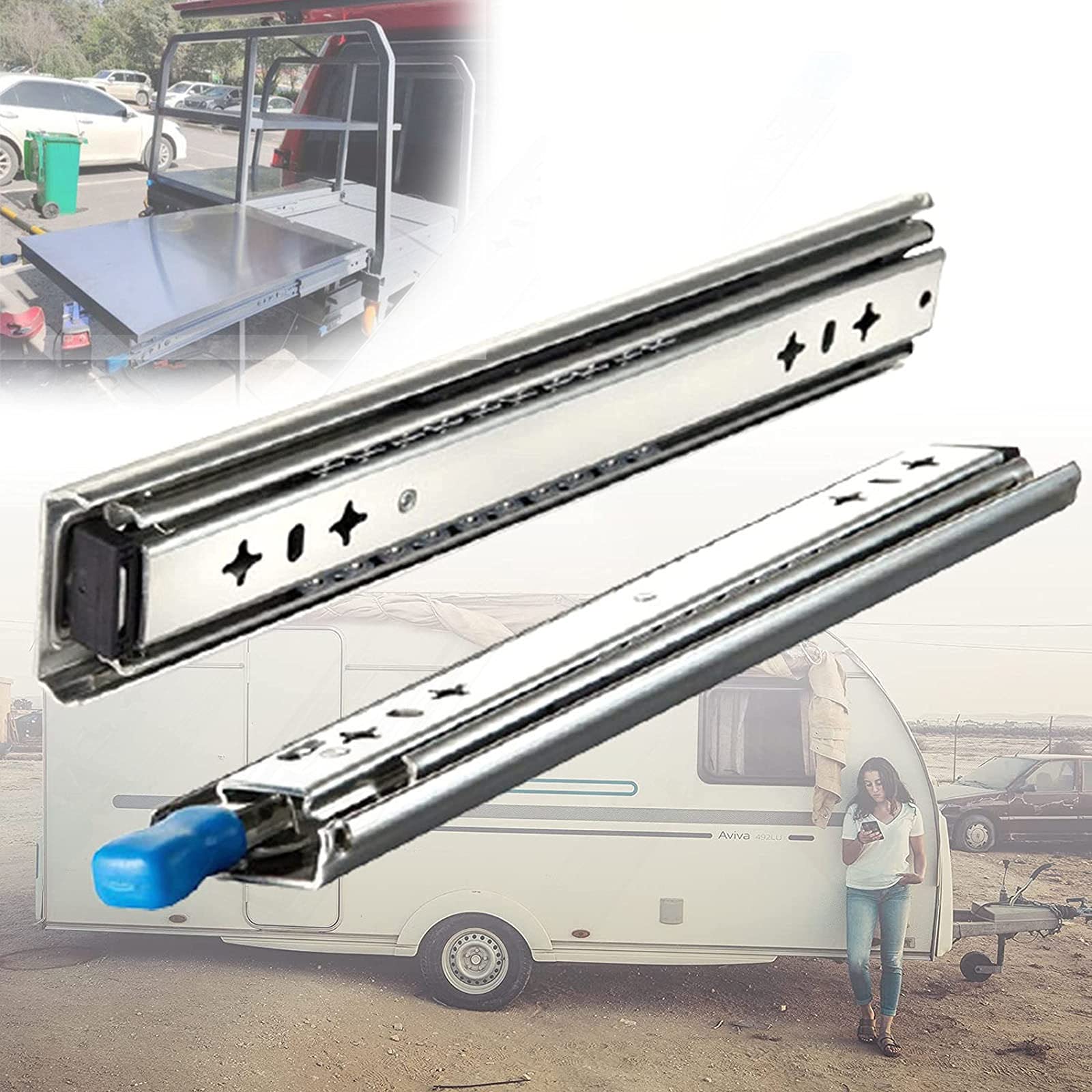 Buy ZCMJSDTWS Locking Drawer Slide, Heavy Duty Drawer Slides 250