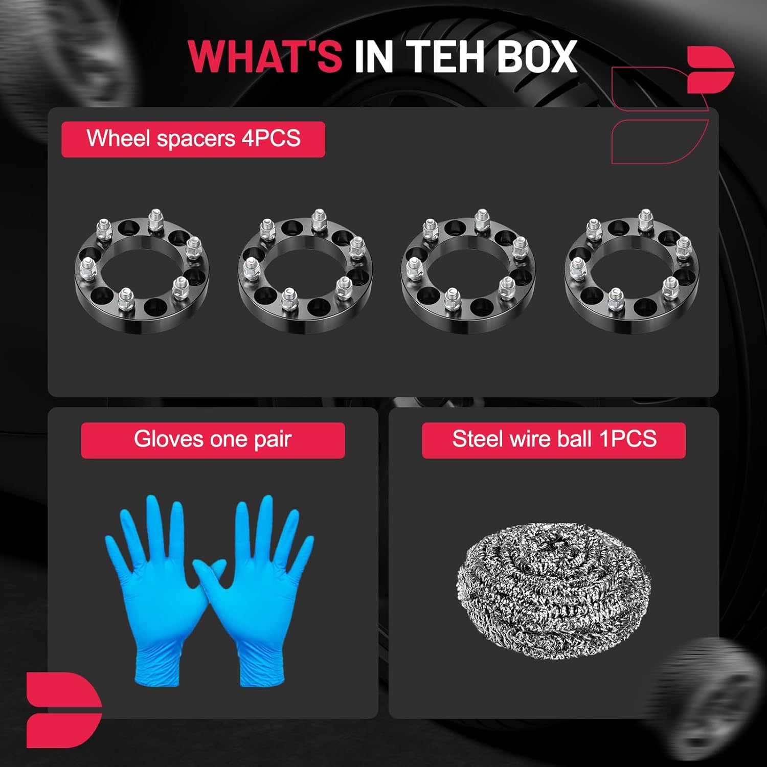 BDFHYK 6x5.5 Wheel Spacers Thickness 1 Inch Compatible with Chevy 1999-2022 Silverado Suburban Tahoe GMC Sierra 1500 Yukon K1500, 6x139.7mm 6 Lug M14x1.5 Studs & 108mm Hub Bore, Set of 4 No Lip - Image 2