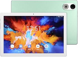 PUSOKEI 10.1 Inch Android11.0 Tablet, 4G LTE Tablet, 8GB RAM 128GB ROM, Octa Core Processor with Dual Cameras and Speakers, 2.4/5G WiFi, BT5.0, 512GB Expansion, 8800mAh Battery (Green)